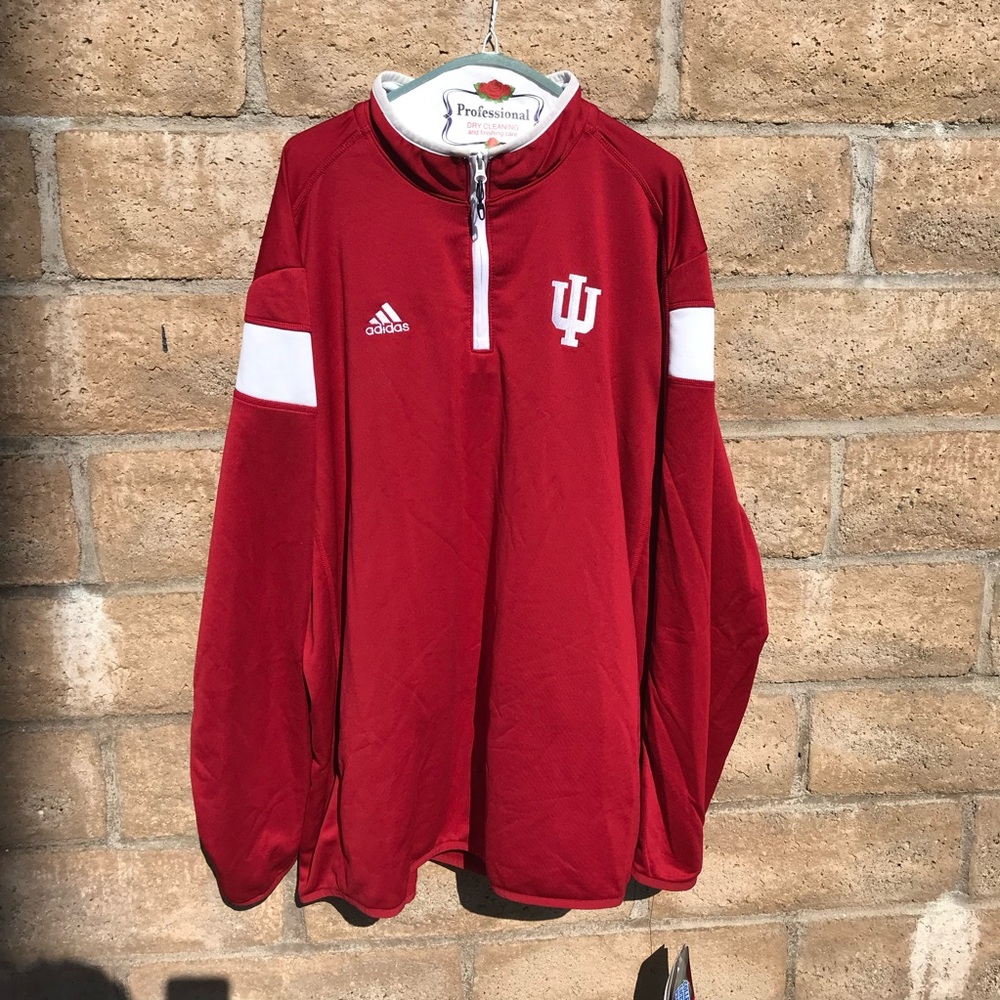 Indiana Hoosiers Adidas Performance Full Zip Track Jacket Size Men’s 2XL College